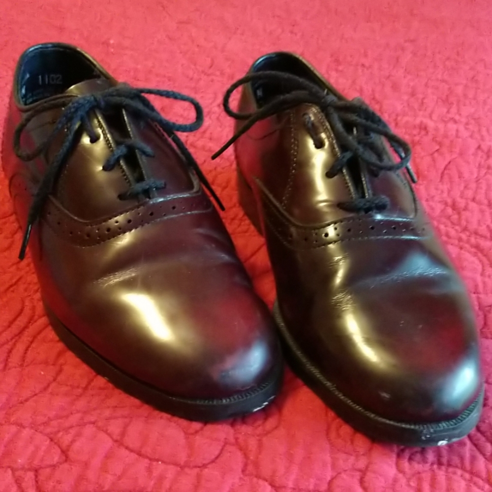 JJ brand, made in USA, mahogony leather oxfords 4N